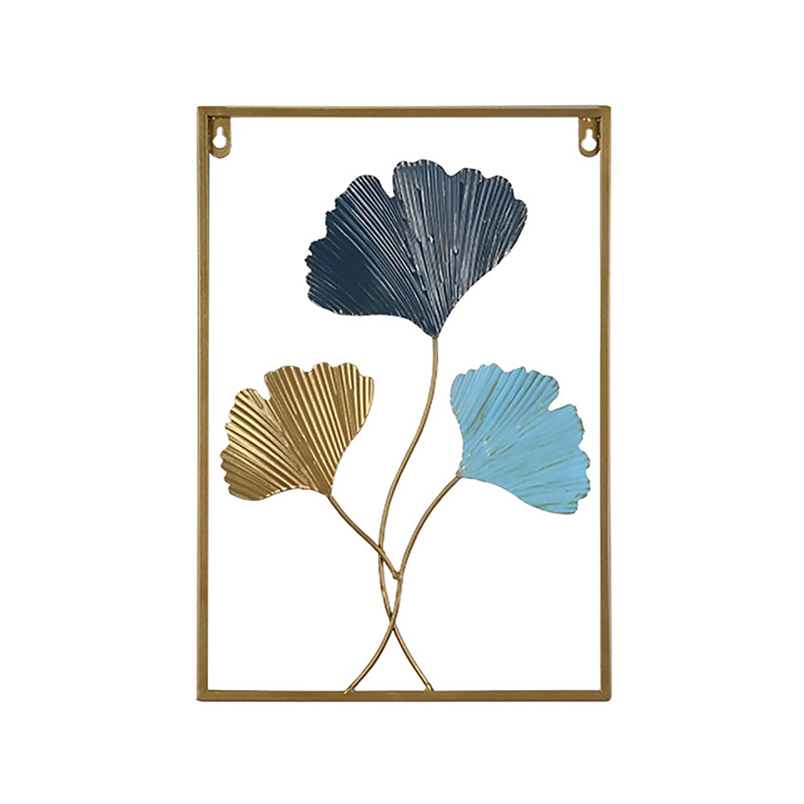 Jyhcd D Jyhc Metal Minimalist Abstract Wall Art Ecor Colorful Modern Metal Leaf Wall Art, Metal Tree Leaf Wall Hanging Ecor Wall Sculpture Ecor For Kitchen Bathroom Living Room,11.8"X17",