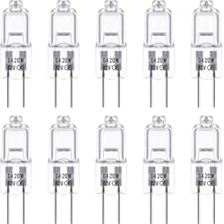 Regulador De Voltaje 6 Kva Lámparas Halógenas G4, Techgomade 20 Watt G4 Lámpara de Base de Pin, 12V, 3000K Blanco Cálido, Regulable, Base G4 Halógena de Bajo Voltaje