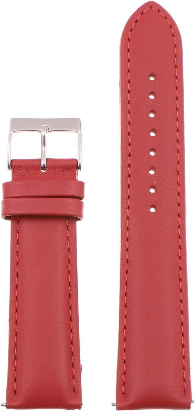 Classic Men's Leather Quick Release Watch Band Strap - Choose Your Color - 16mm 18mm 20mm 22mm 24mm