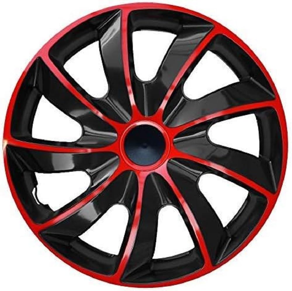 4-Delige J-Tec Wieldoppenset Grand Prix R 16-inch grijs chroom ring - Heron Automaterialen