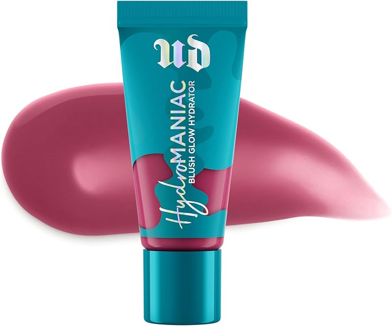Hydromaniac Dewy Liquid Blush - 24HR Plumping Cheek Tint | 24HR Hydration + Rosy Glow, Non-comedogenic Blush, Infused with Kombucha + Marula Oil, Travel Friendly, 6 Juicy Blush Shades