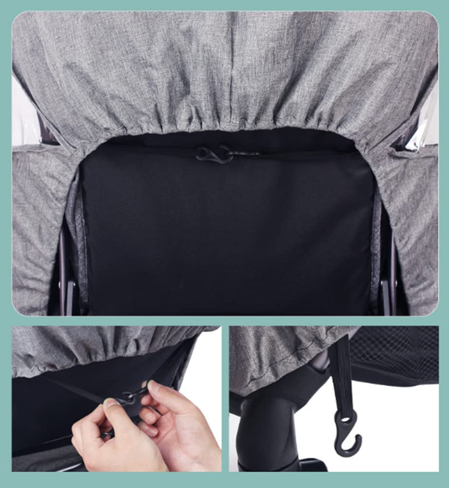 Habillage Pluie Poussette Universel Imperméable pour Poussette Landau Couverture Protection de Pluie Poussette Universel Converture Contre Pluie et Vent