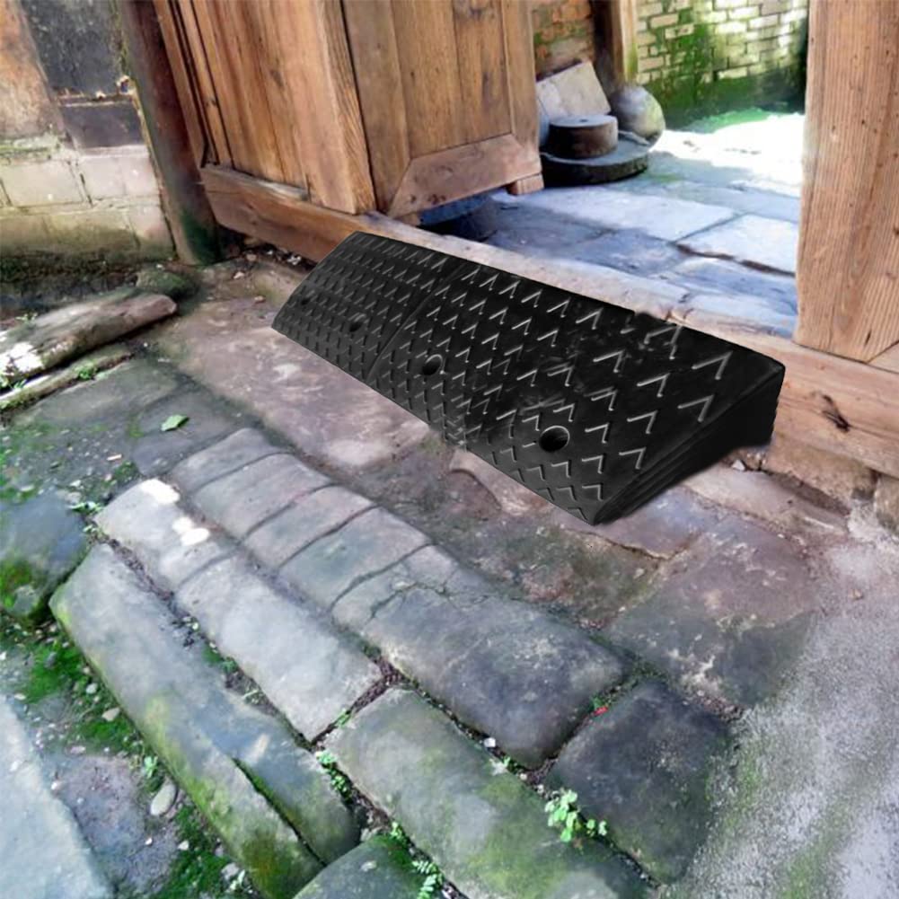 Hoopever Kerb Ramp 49013030mm Portable Curb Ramp Lightweight Plastic ...
