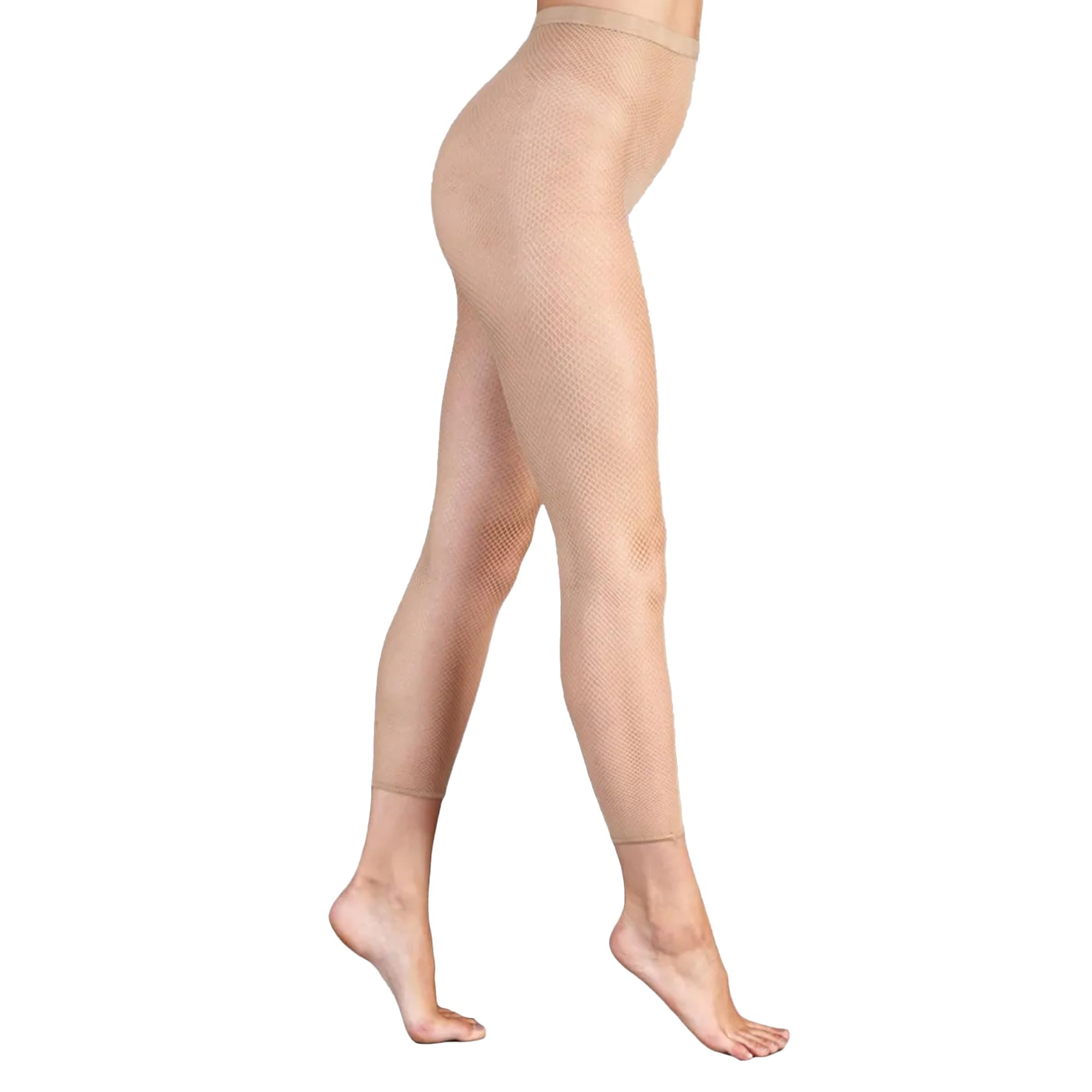 Silky Dance Womens/Ladies Fishnet Footless Dance Tights (L) (Natural)