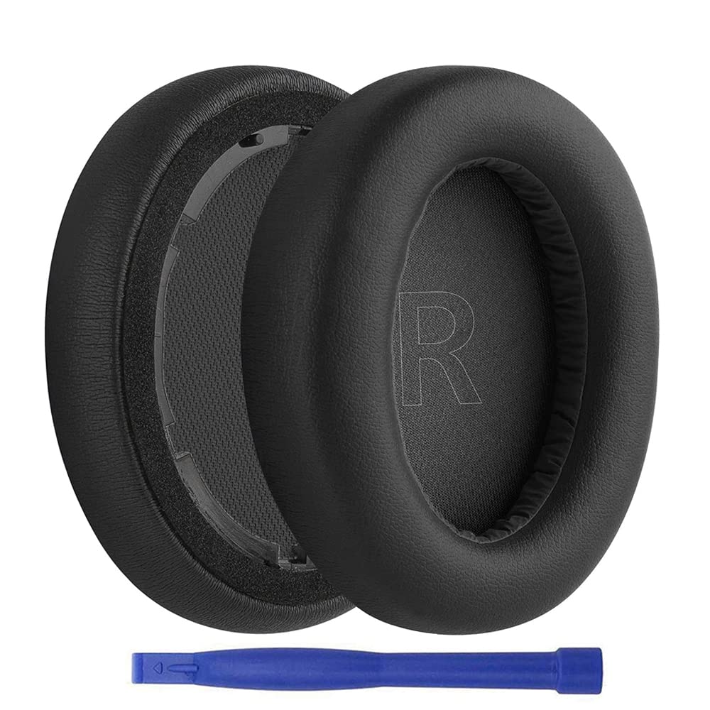 Life Q10 Ear Pads, 1Par Protein Leather Replacement Earpads Ear Pads Cushion Repair Parts for Anker Soundcore Life Q10 Q10 BT Headphones Headsets (