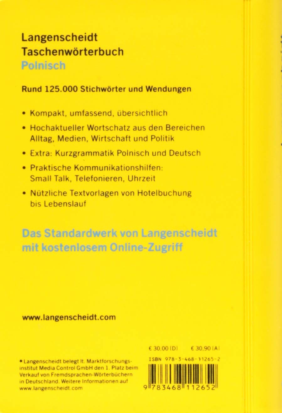 Langenscheidt Taschenwörterbuch Polnisch: Polnisch-Deutsch/Deutsch-Polnisch mit Online-Wörterbuch