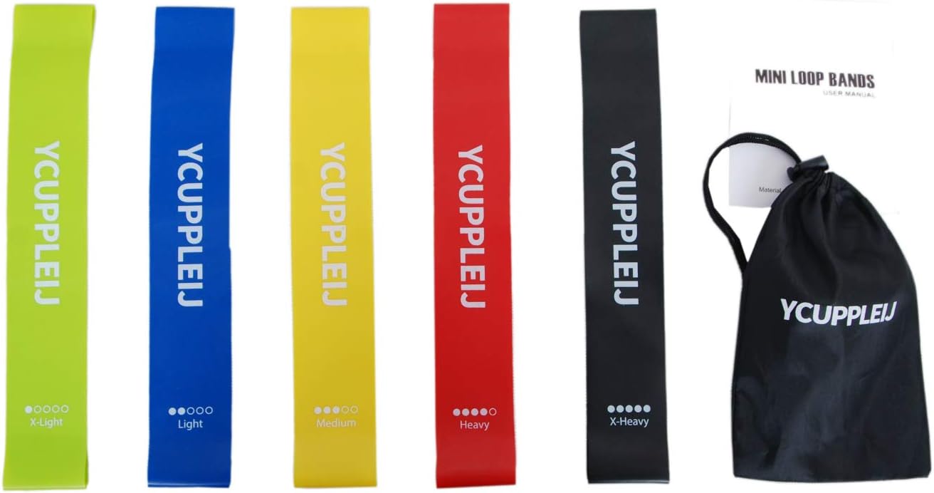 Resistance Band - Resistance Band Set for Workout, Resistance Loop Exercise Bands, Workout Flex Bands Home Fitness -5 Natural Latex Resistance Exercise Band Set