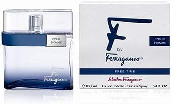 FERRAGAMO F by Ferragamo Free Time Eau de Toilette Pour Homme, Cologne Spray for Men, 3.4 Fl. Oz.