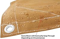 Vista 7 de Lienzo resistente al agua, duradero, 340 g, color marrón, bronceado, CT-T