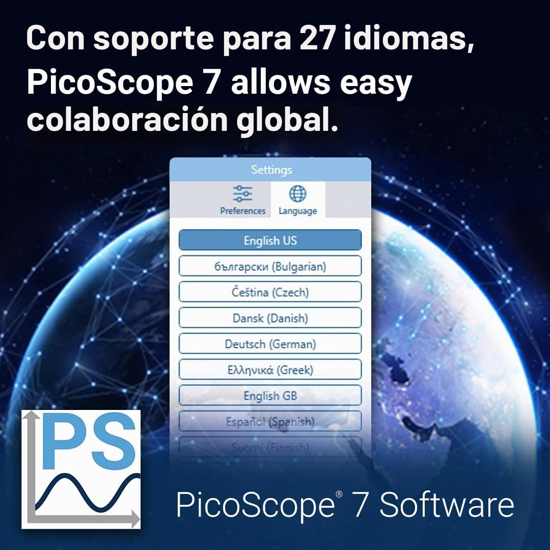 Pico Technology PicoScope 4425A osciloscopio de diagnóstico para vehículos automoción 4 Canales USB PC Scope sin accesorios