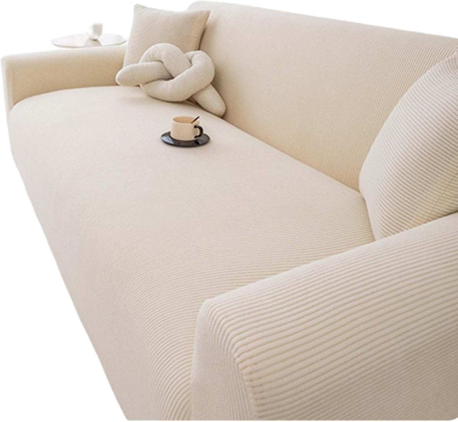 Couch Cover for Sofa, Stretch Sofa Slipcover, Sectional Sofa Cover, Loveseat Protector with Soft Elastic Fabric, Anti-Slip Bottom, Washable Full Coverage for Living Room Furniture