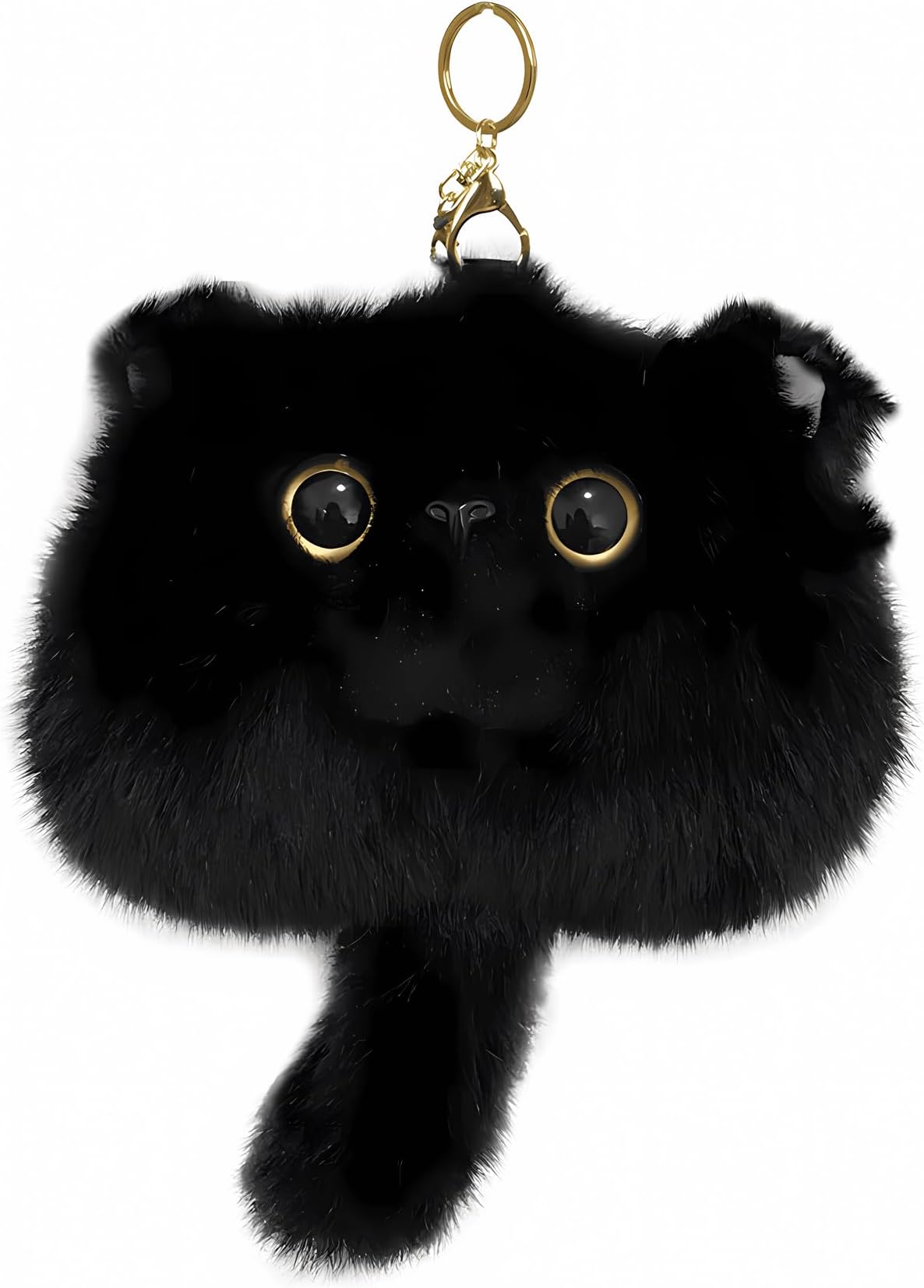 Cat Plush Coin Purse Keychain Ladies Cute Animal Kawaii Car Keychain Plush Ornament Birthday Gift