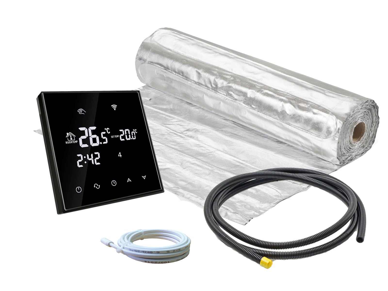 Elektrische Fußbodenheizung UltraPro 200 - Komplett-Set 5m² Mit WLAN Thermostat