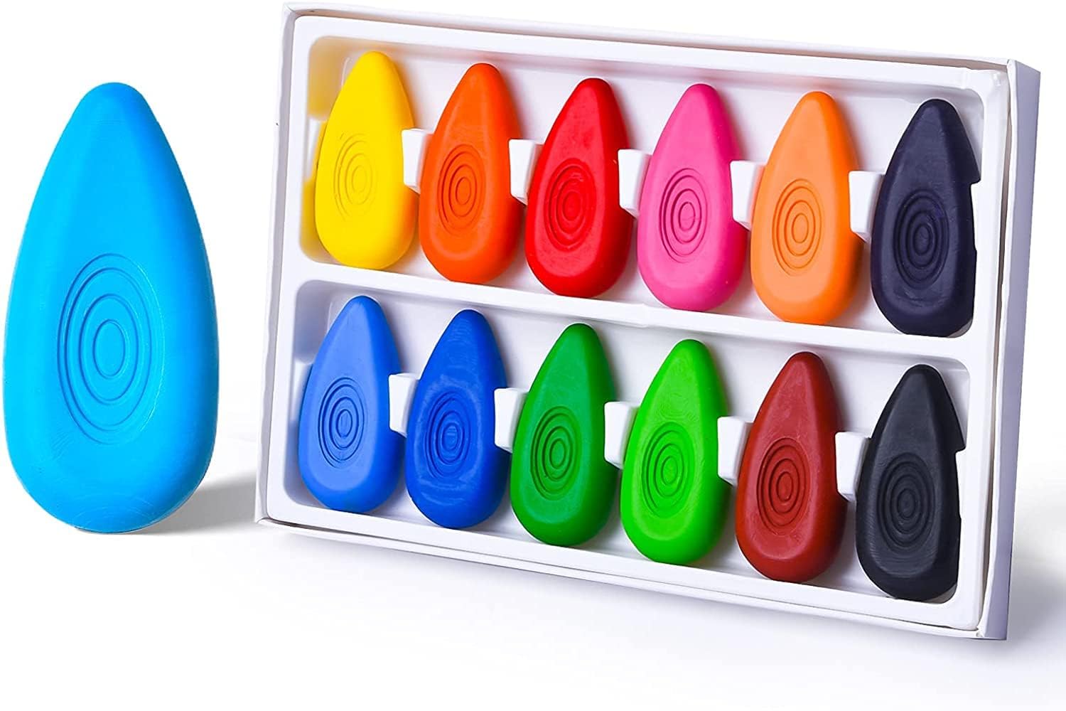 TD CREATIONS Water Drop Shape Droplet Crayons For Kids Toddlers Non Toxic Crayons Safe For Kids Pack of 12 Eco Friendly Crayons (Droplet Crayons) (B0DBRD7V4T) Amazon Price History, Amazon Price Tracker