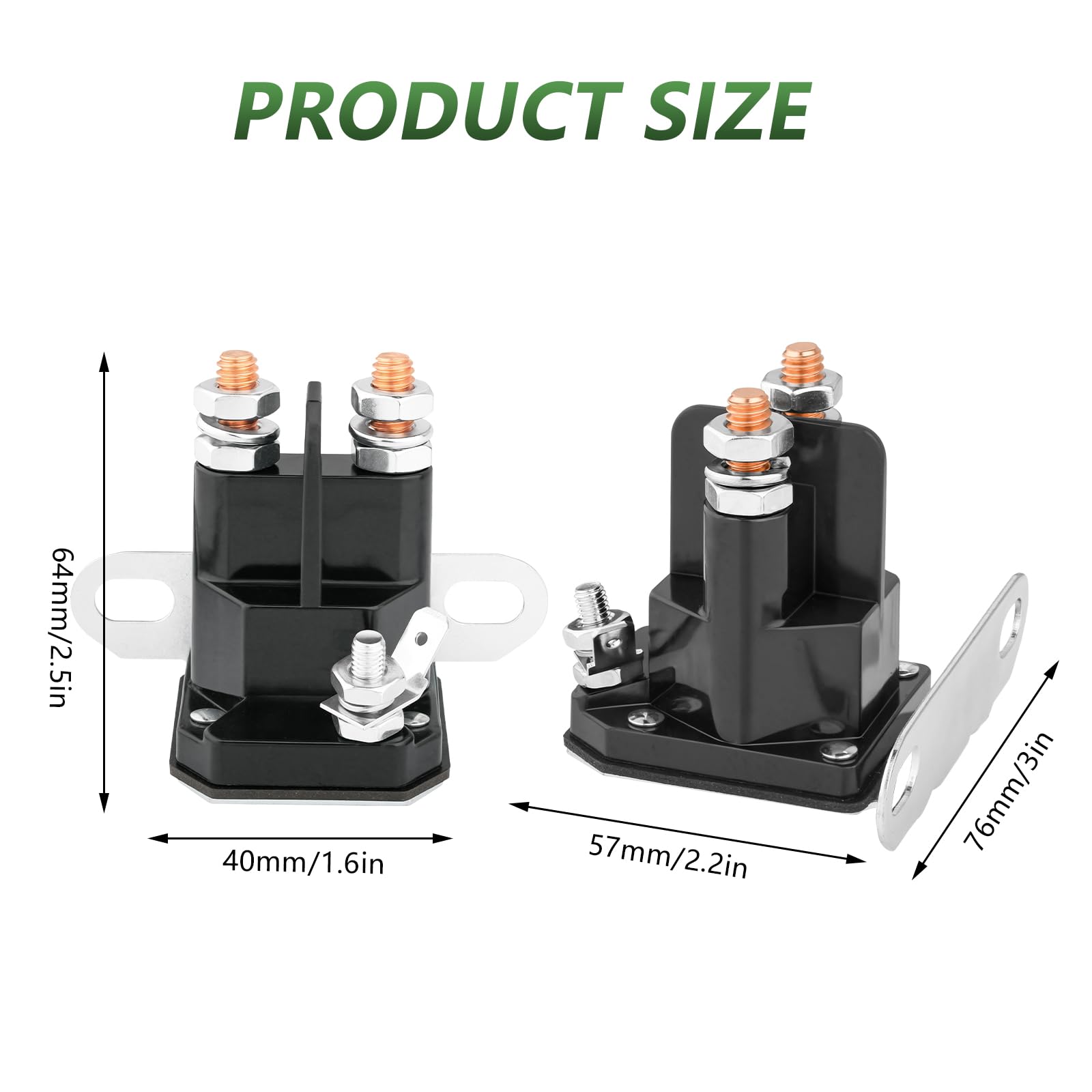 030817 Solenoide de arranque de 12 V para cortacésped Trombetta Hustler Raptor SD SDX Flip-Up FasTrak Zero Turn 832-1211-210