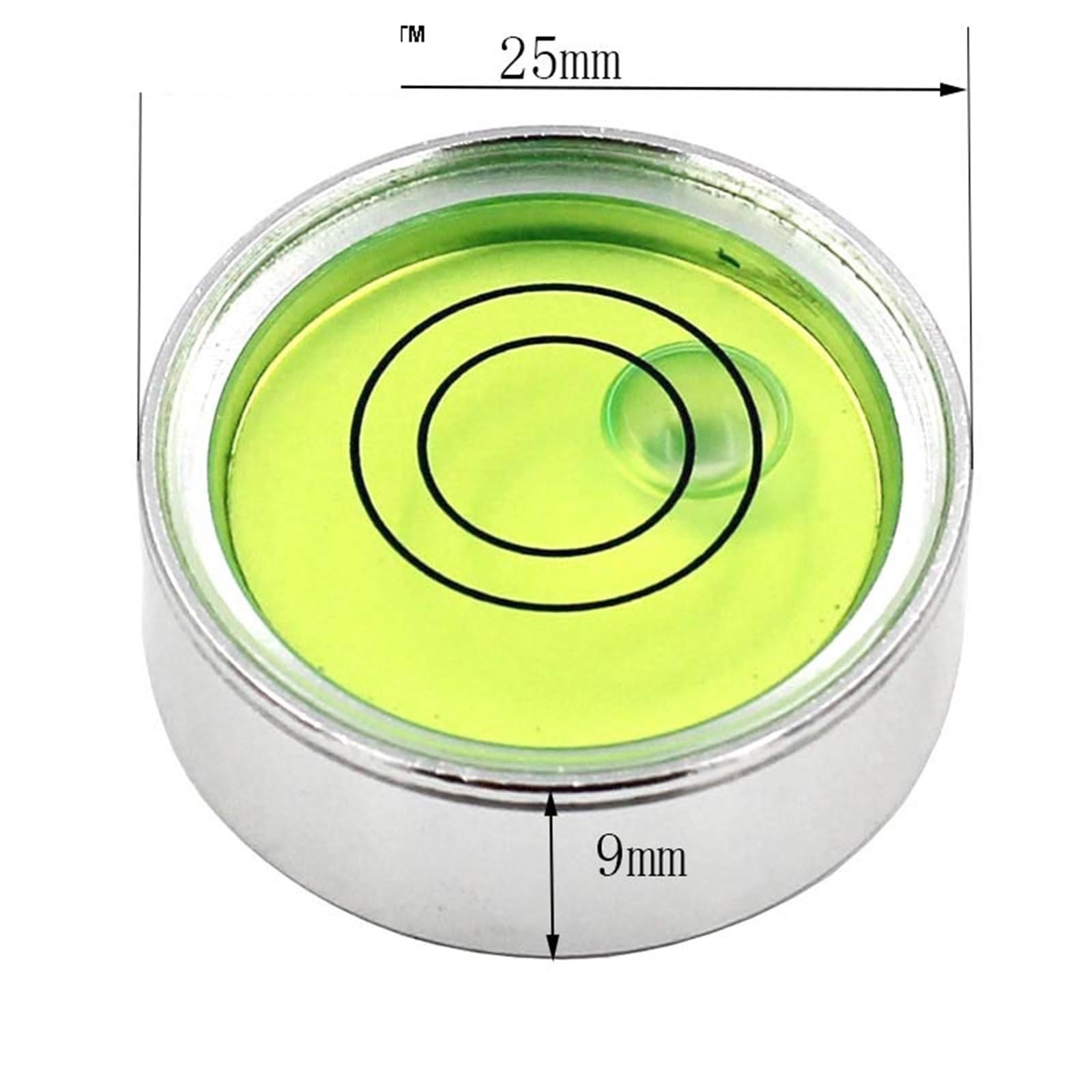 Livella a bolla rotonda ultrasottile Diametro bolla 25 mm Nivel orizzontale Attrezzatura Burbuja Pallina da golf Componenti di livellamento Strumento 1 PZ | Round Ultrathin Spirit Level Bubble Diameter 25 mm Horizontal Nivel Burbuja Equipment Golf Ball Le