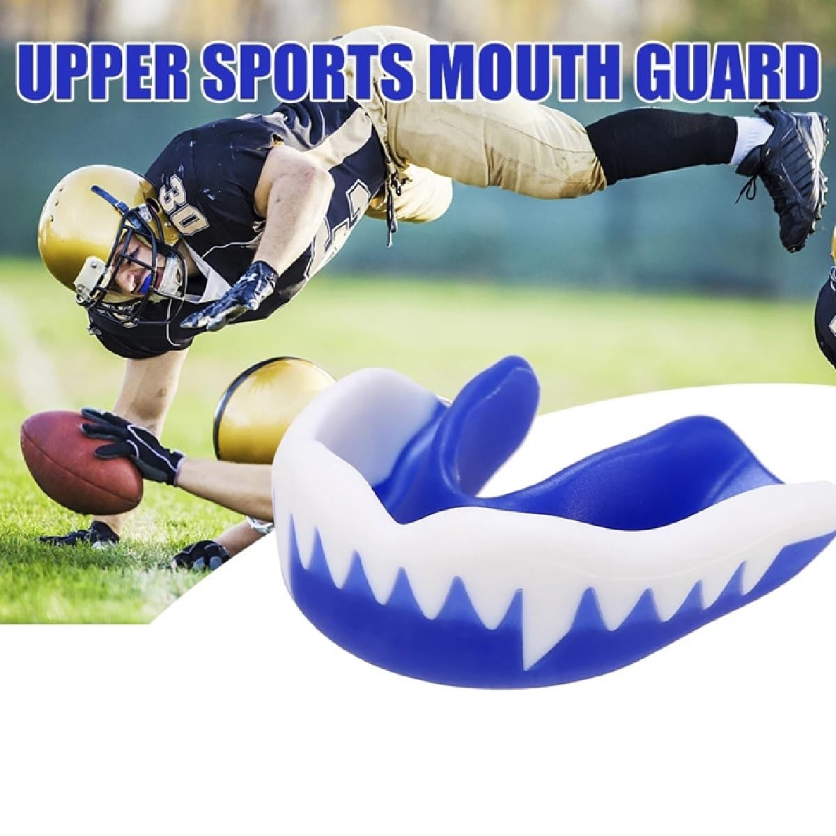 JSTHHTT 3 Protège-Dents Sport Haut De Gamme – Protection Ultime Pour Rugby, Boxe, MMA, Hockey, Judo, Karaté Et Arts Martiaux – Adulte Et Junior (Noir, Blanc, Bleu)