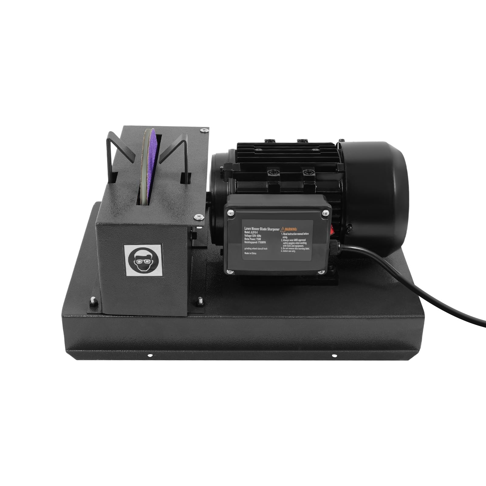 Lawn Mower Blade Sharpener, 1hp 750w 1700rpm Electric Blade Grinder with 9