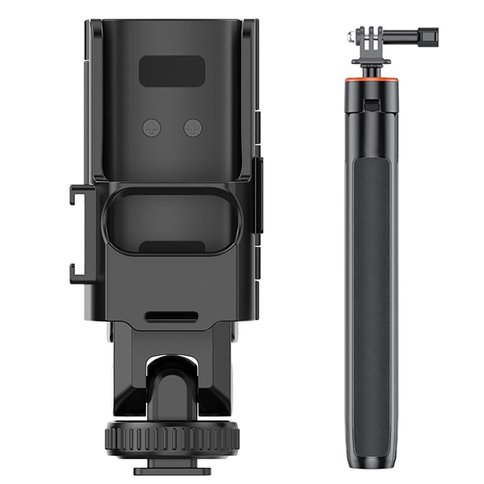 Morsetto per telefono cellulare con supporto teleprompter filettatura da 1/4" per 3 gimbal, consente una registrazione video fluida con la fotocamera
