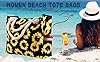 Zouwel Large Beach Bag Sunflower Summer Beach Tote Bags Waterproof Sandproof Beach Tote Bag with pockets Extra Large Capacity Foldable Beach Bag for Travel (Sunflower) #4