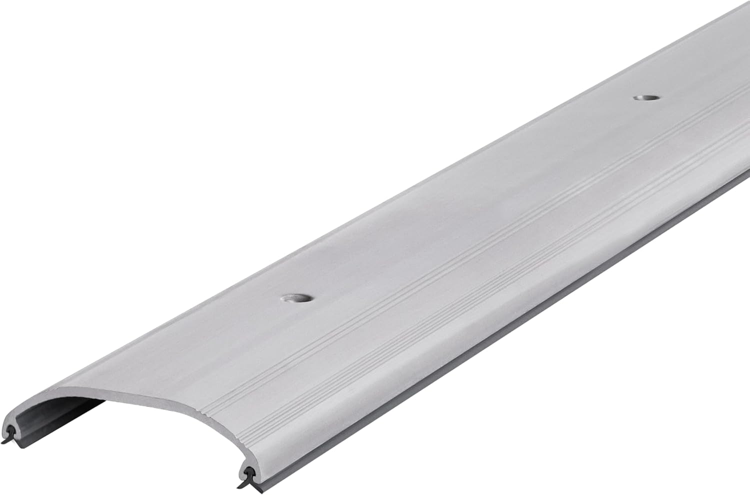 M-D Building Products 79996 3-1/2 in. x 5/8 in. x 36 in. Silver Aluminum Commercial Dome Top Low-Profile Threshold Silver with Vinyl Feet 36 in