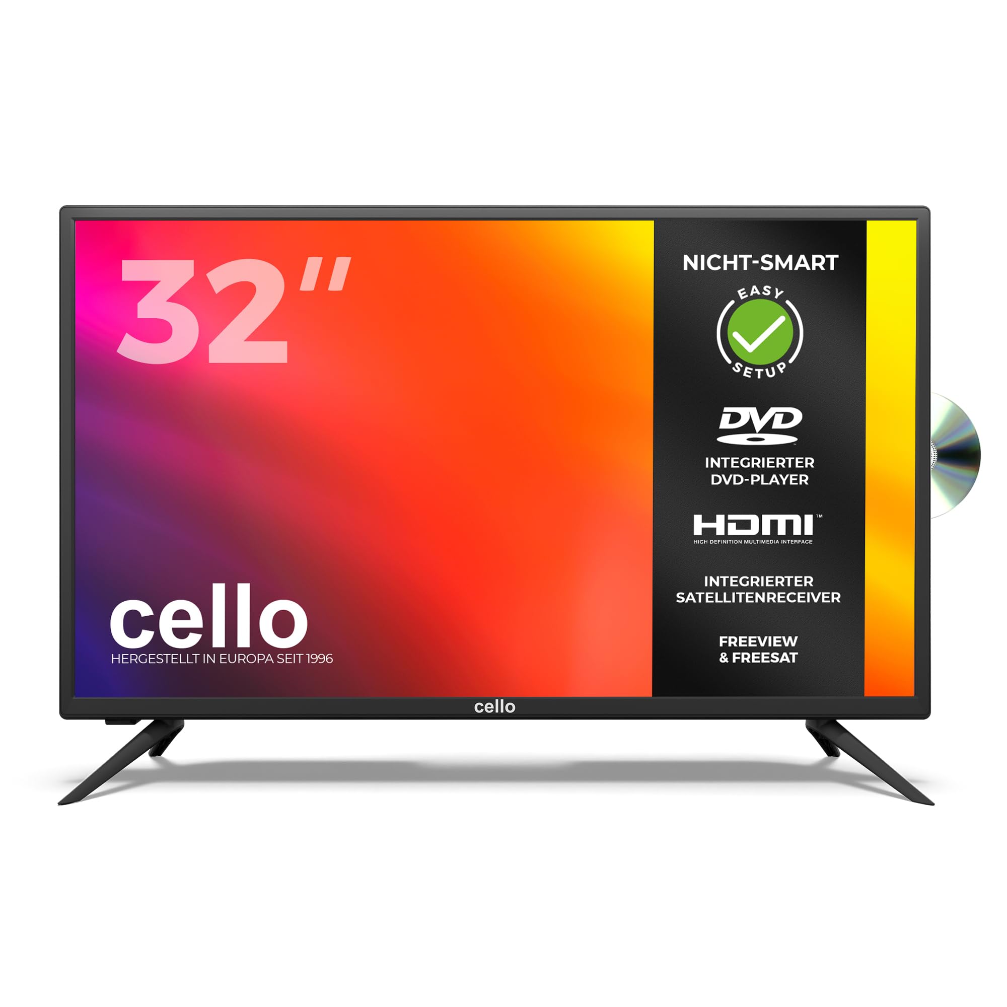 Cello C3220FDE HD-Ready LED-Fernseher mit DVD-Player 32"