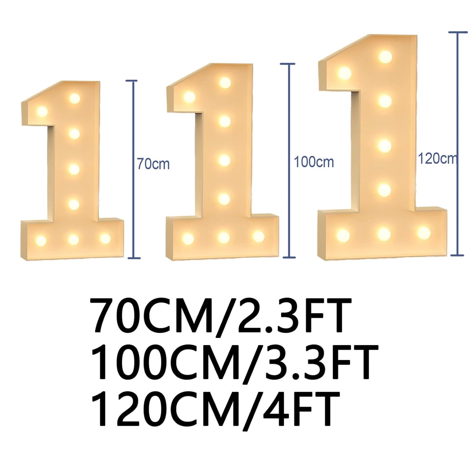 100cm Gigantyczna Figura Pudełko Do Napełniania Balonów Ze Światłami 10-19st Balon Urodzinowy Balon W Kształcie Cyfry Ramka Dekoracje Ślubne Baby Shower (Color : 13, Size : 70cm)