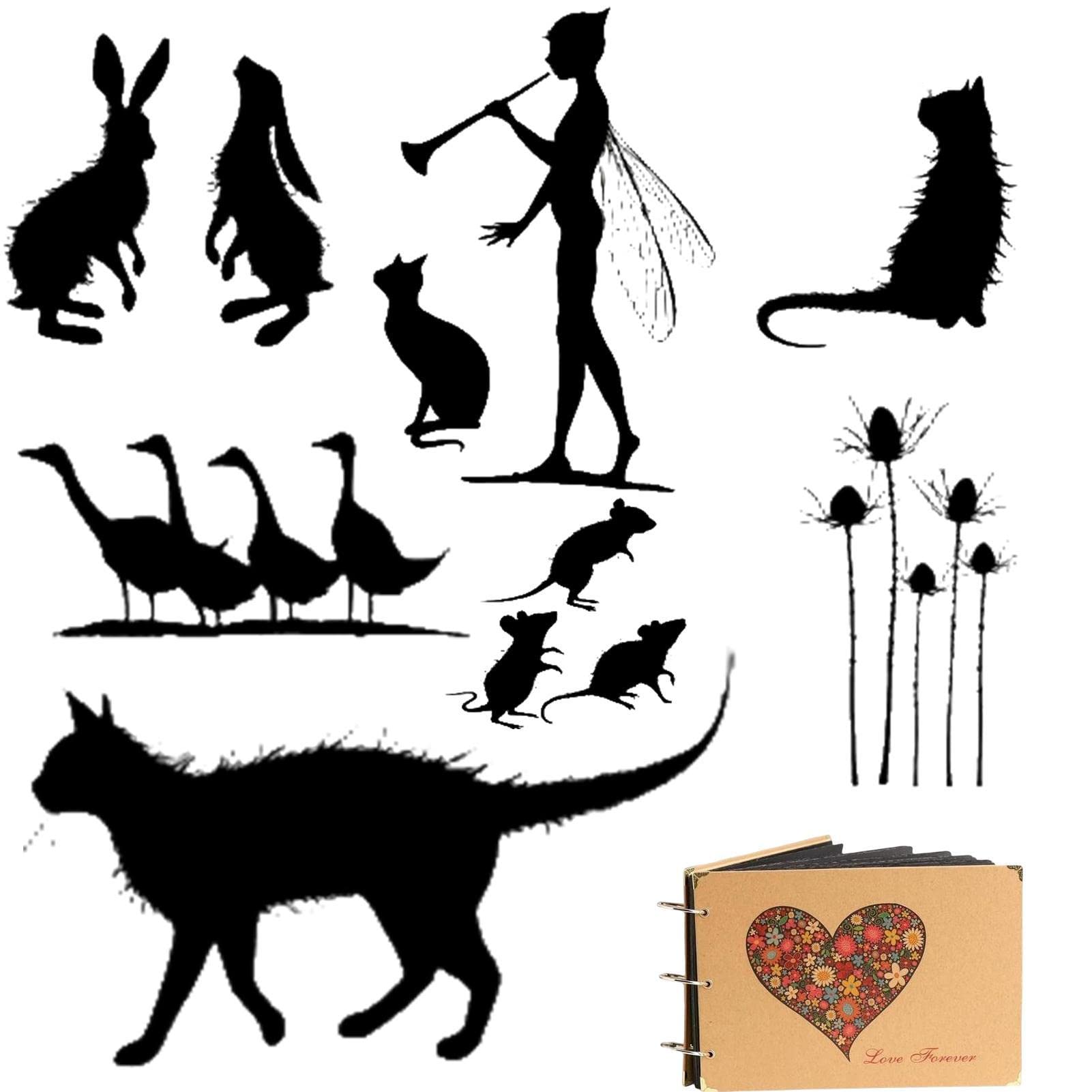 Imtrub F Clear Stamps Or Card Making - Stamps Or Scrapbooking,Background Reusable Transparent Stamps Clear Stamp Seal Or Card Making Decoration Scrapbooking Embossing Album Decor Craft