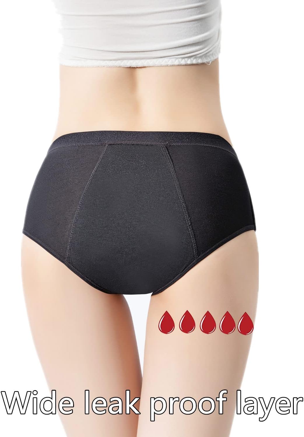 Period Underwear Heavy Flow Women 30ML Absorbent Leak Proof Panty Postpartum Pants Menstrual Panties Briefs - Image 7