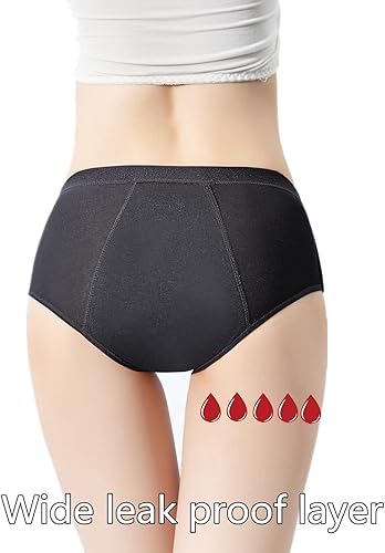 Miniatura 6 de ZVZK Ropa Interior Menstrual Flujo Abundante Mujer 30ML (1.0 fl oz) Absorbente A Prueba de Fugas Calzones Posparto Pantalones Bragas Menstruales