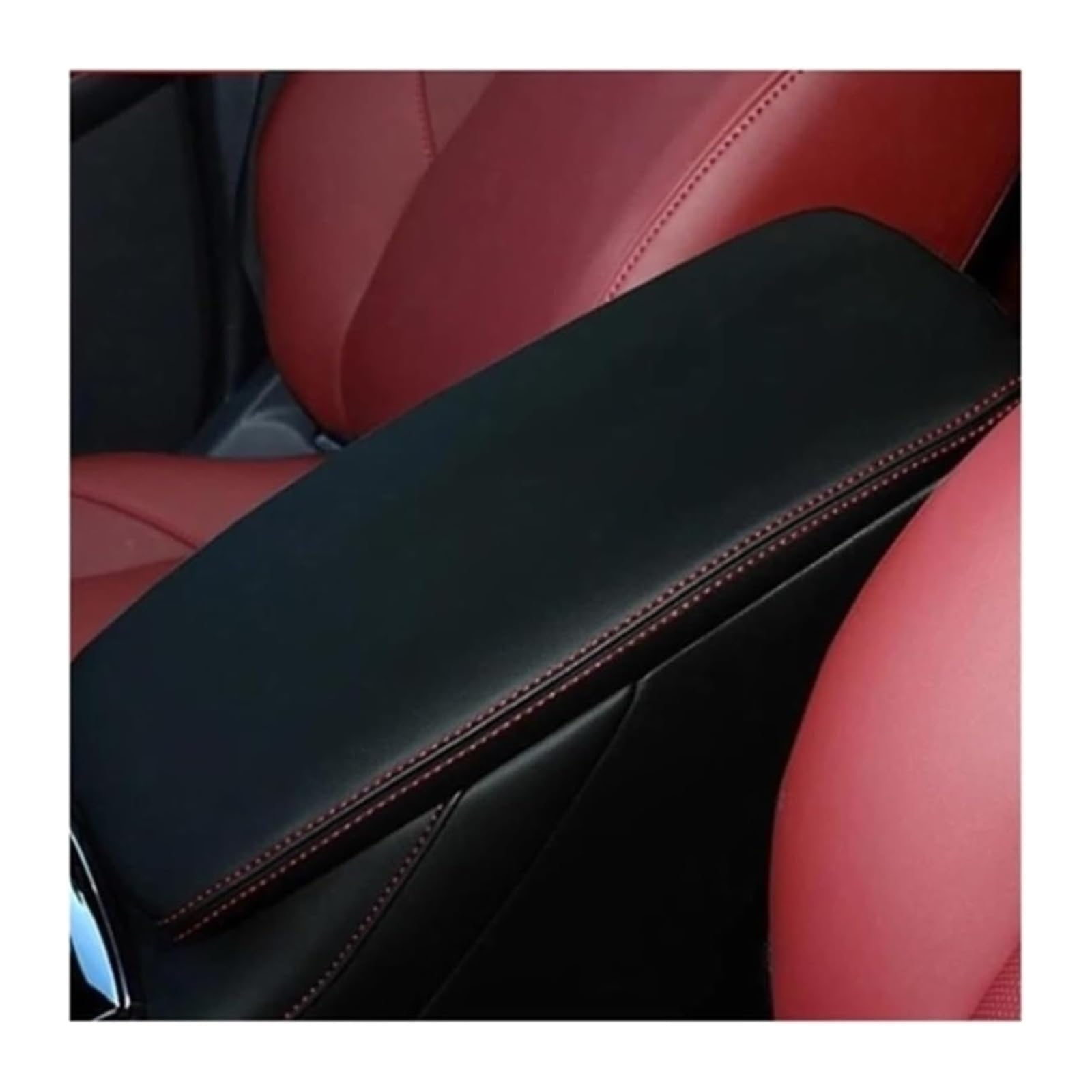 HCKCLMBMZW For Mazda CX-30 CX30 CX 30 2020 2021 2022 Car Armrests Box Cover Central Control Decoration Interior Accessories Car Armrest Center Console(Red)