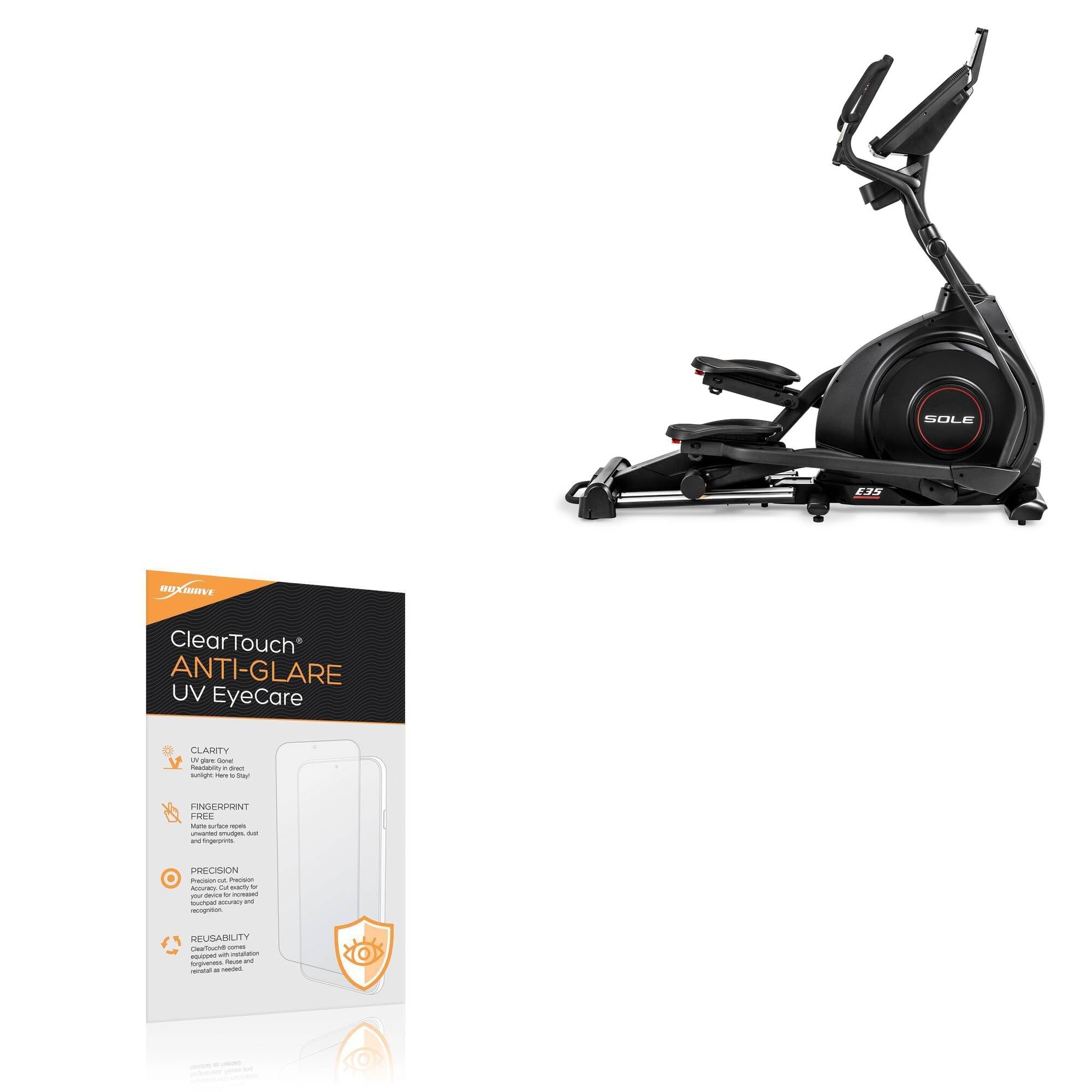 BoxWave Screen Protector Compatible With SOLE E35 Elliptical - ClearTouch Anti-Glare Anti-UV EyeCare (2-Pack), Filters out Harmful Blue Light Reduce Fatigue