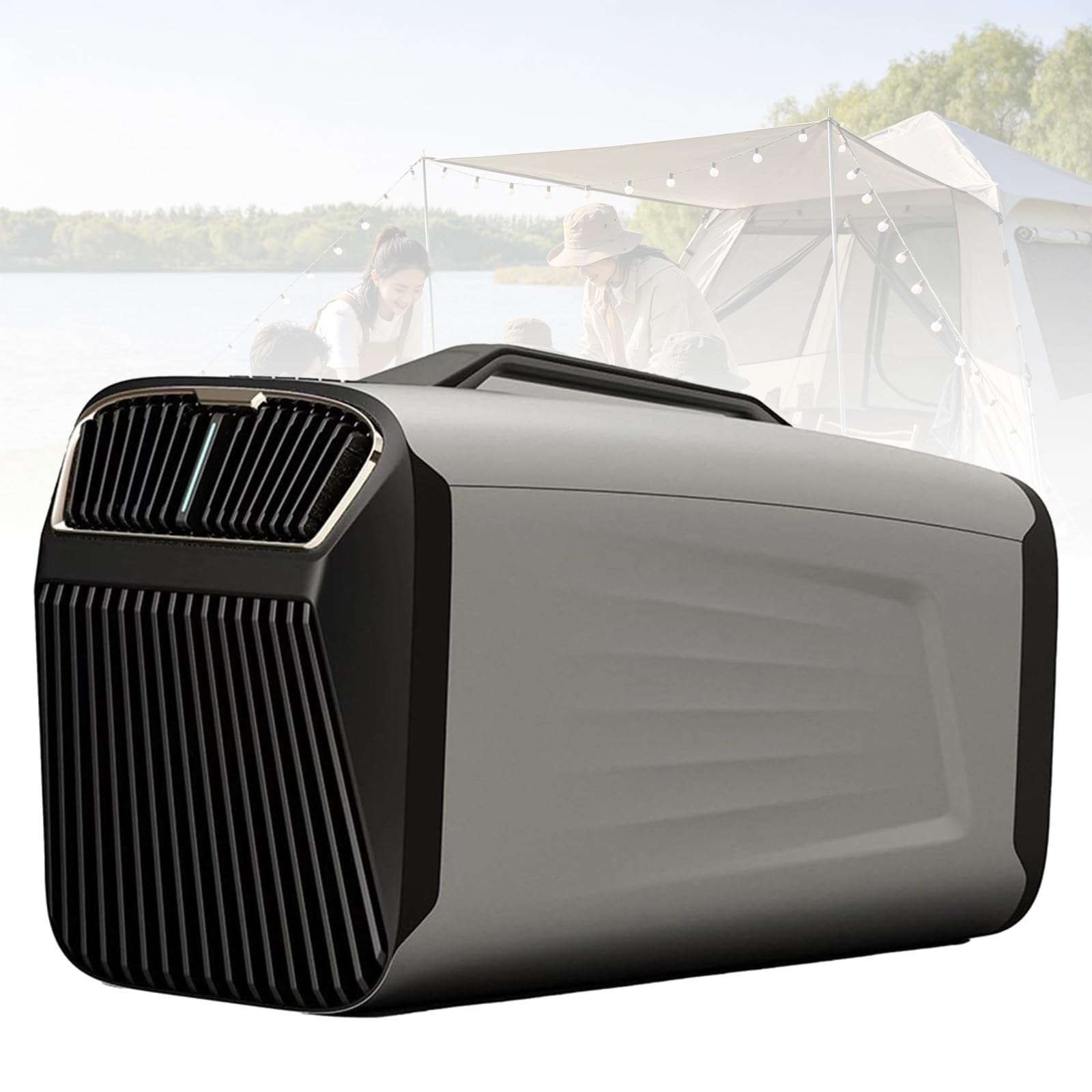 MINHUIJIHUI 5200 Btu 4-In-1 Portable Air Conditioner, Mobile Tent Ac Unit, Fast Cooling Dehumidifier, with Touch Panel, Quiet 45db, 400w Low Power, for Rv, Tent, Boat and Fishing
