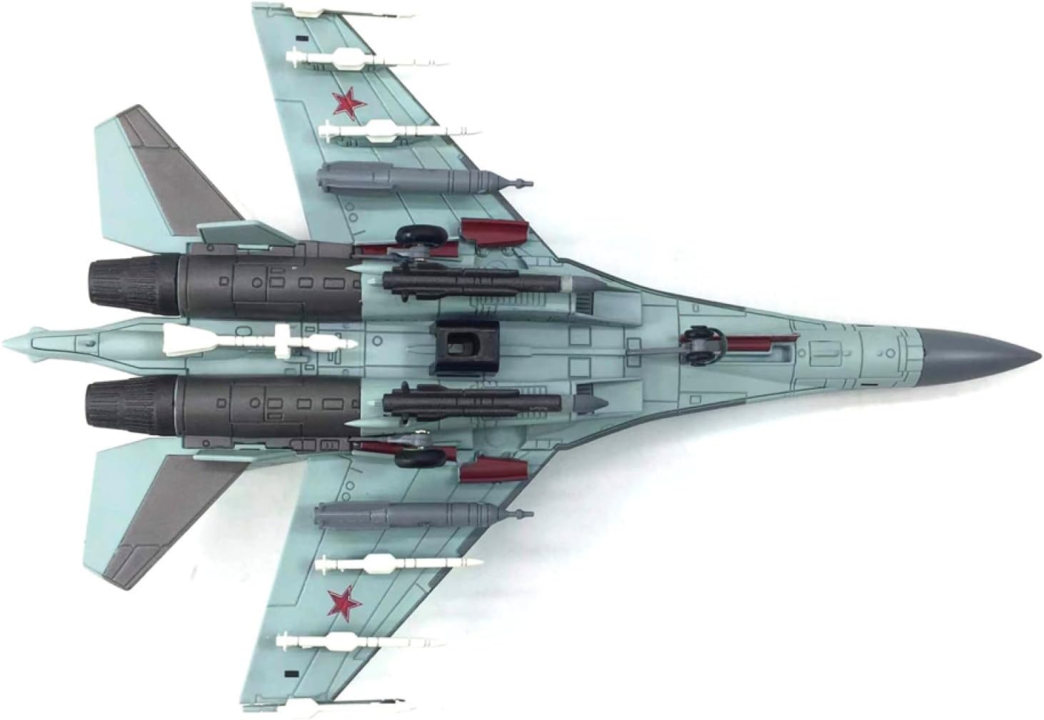 Russian SU-35 Super Flanker with 1:100 Scale, Military Aircraft Collection for Plane Enthusiasts