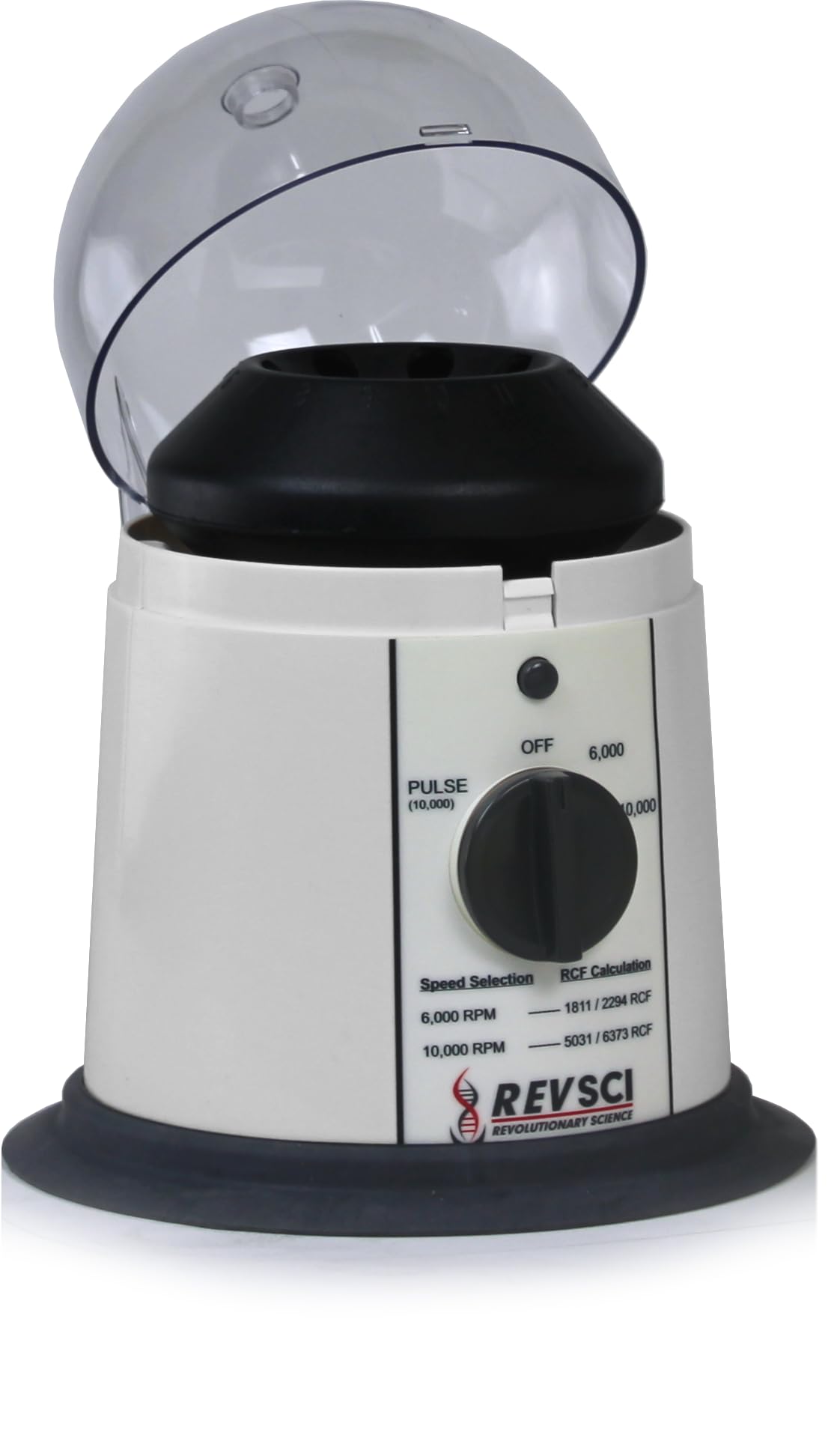 Revolutionary Science RevSpin 102 Micro Centrifuge High-Speed 10,000 RPM 7.5 in Footprint 16-Position 1.5/2.0 mL Rotor Included American-Assembled Lab Centrifuge for DNA, Protein, Cell Pelleting