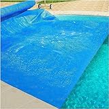 AviiSo Cubierta Impermeable Cobertor Solar para Piscinas Rectangular Burbuja de 400 micras Película Flotante para Calentador de Piscina para Piscinas elevadas/Piscinas enterradas (Size : 2.5m x 4m (8
