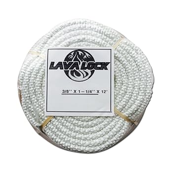 ختم الشرغوف 1000 فهرنهايت، حشية مدخن من الألياف الزجاجية P 1-1/4 x 3/8 x 12 أبيض