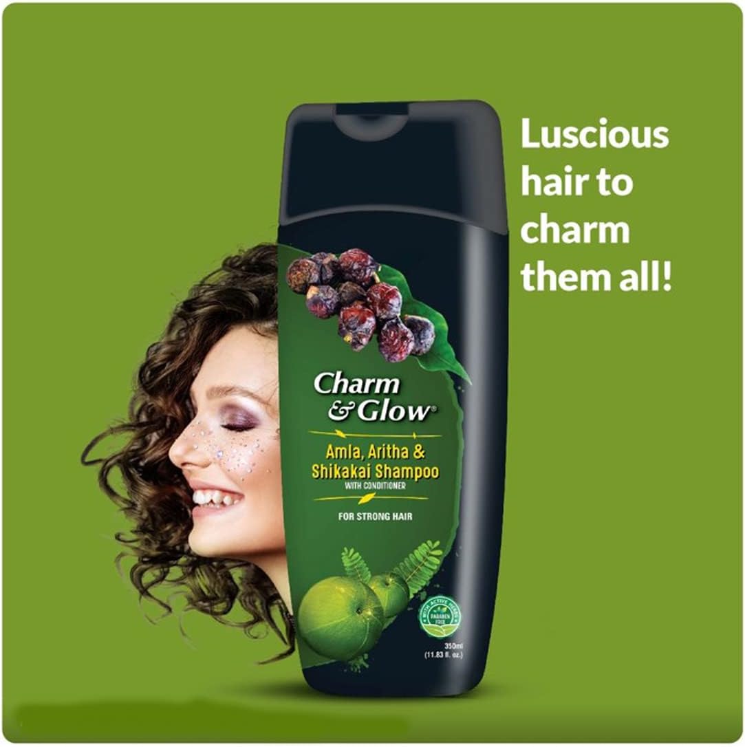 CHARM & GLOW Amla, Aritha And Shikakai Shampoo (700Ml)