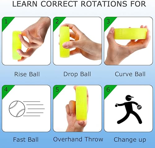 Miniatura 5 de Spinner de sóftbol, lanzador por encima de la mano, equipo de ayuda de entrenamiento para practicar deportes softbols, tamaño y peso oficiales