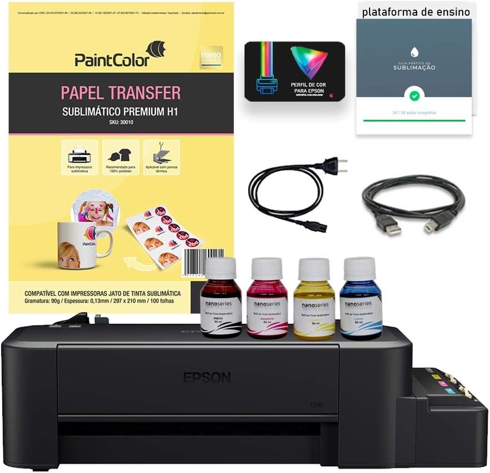 Impressora Epson L120 Sublimática - + Perfil de Cores Incluso | Amazon .com.br
