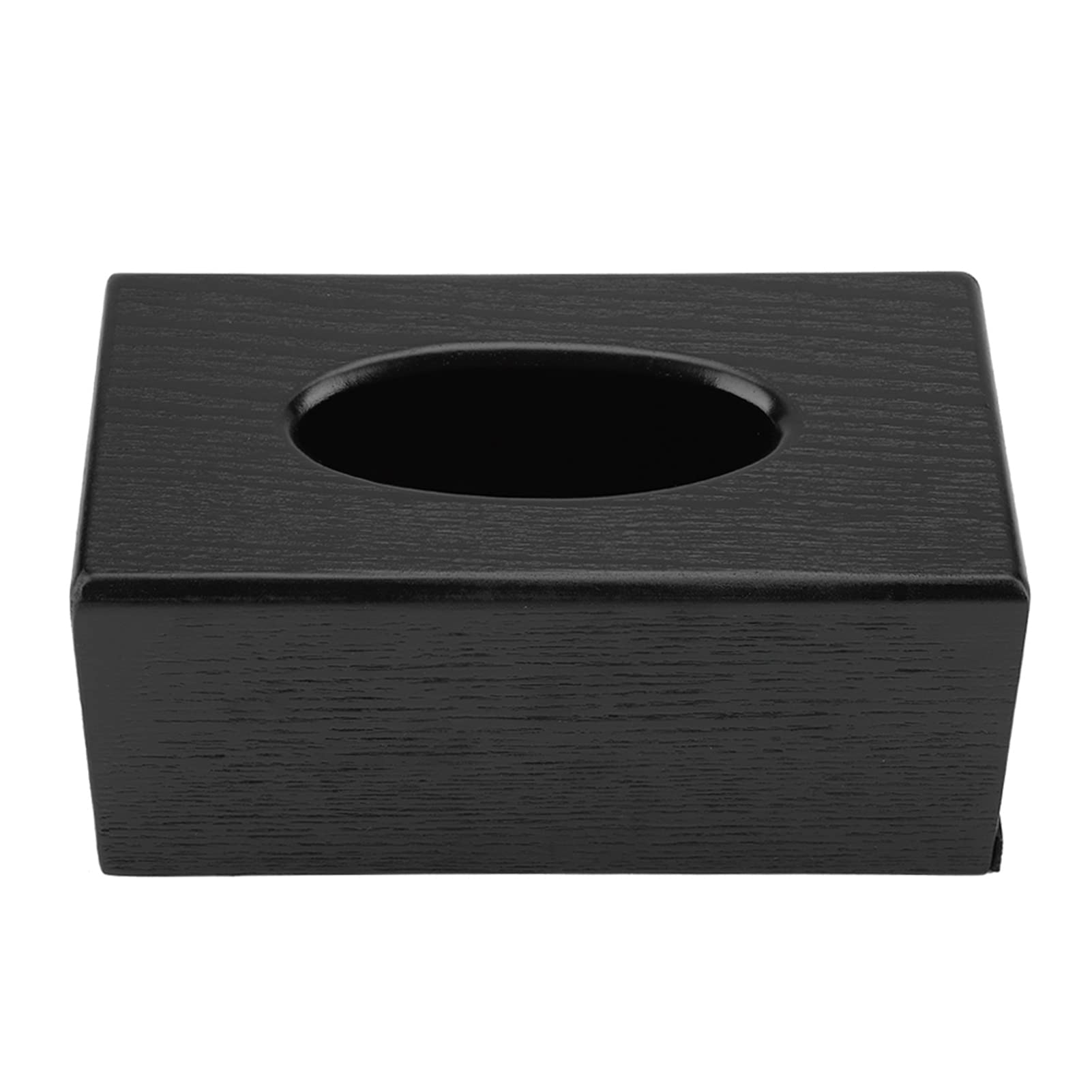 Generic Eleganckie Drewniane Pudełko na Chusteczki Łatwa w Użyciu Szuflada do Salonu Kuchnia Łazienka, Naturalny Brązowy Stojak na Papier 9,1" X 4,7" X 4,1" (BLACK)