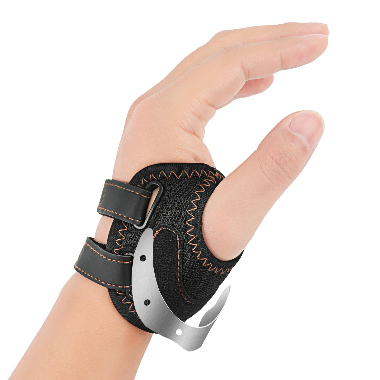 FORTEMOTUS Daumenorthese mit CMC Schiene, Atmungsaktive Stoff Daumensattelgelenk Bandage zur Schmerzlinderung bei Rhizarthrose, Arthrose, Daumenbasis und Gelenkinstabilität, Linke Hand, Größe L