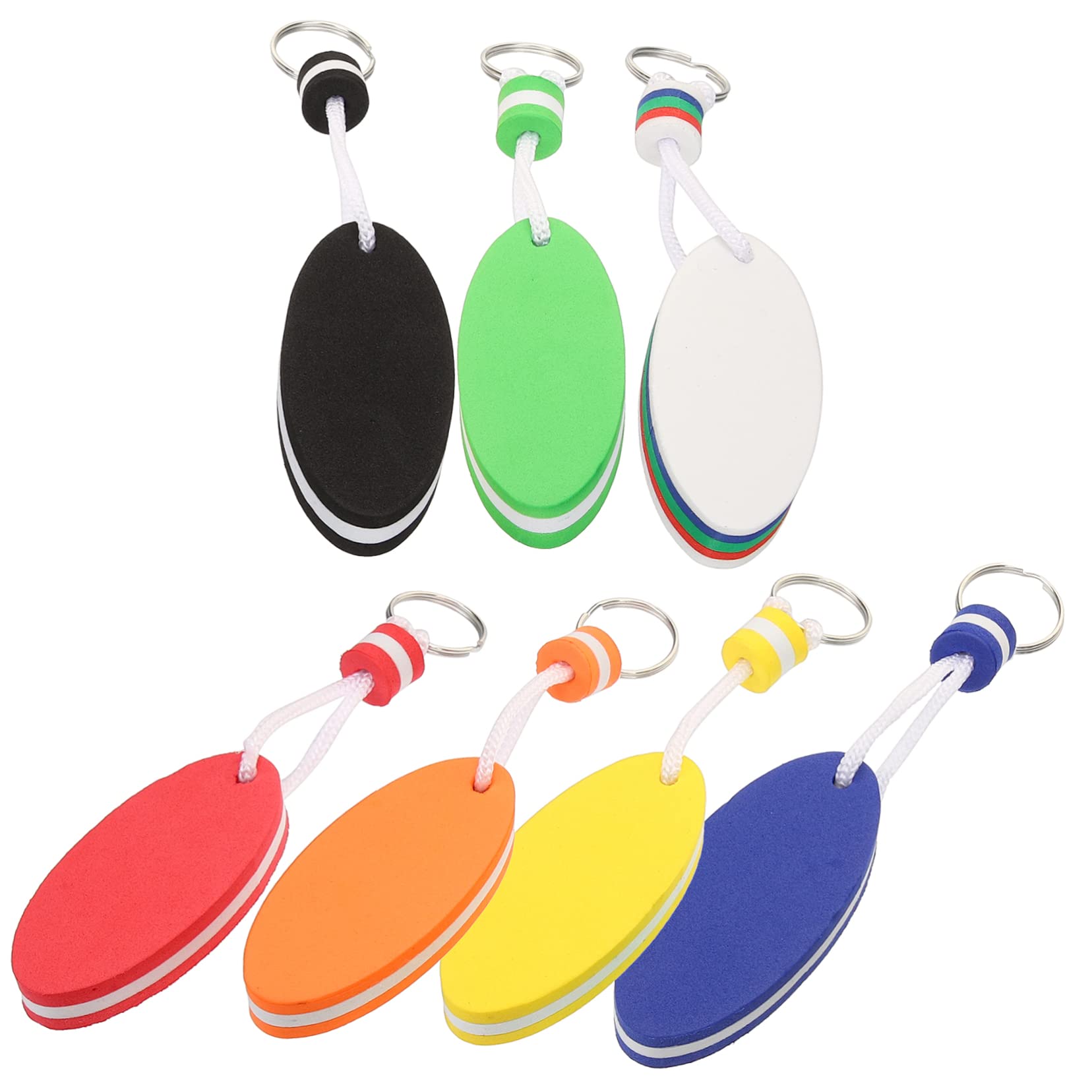 Didiseaon 28 Pz Portachiavi Galleggiante Pesca Kayak Portachiavi Dito Medio Portachiavi a Vela Portachiavi a Bolle di tè Portachiavi da Kitesurf Portachiavi Filo Uomo Accessori Gli Sport Eva