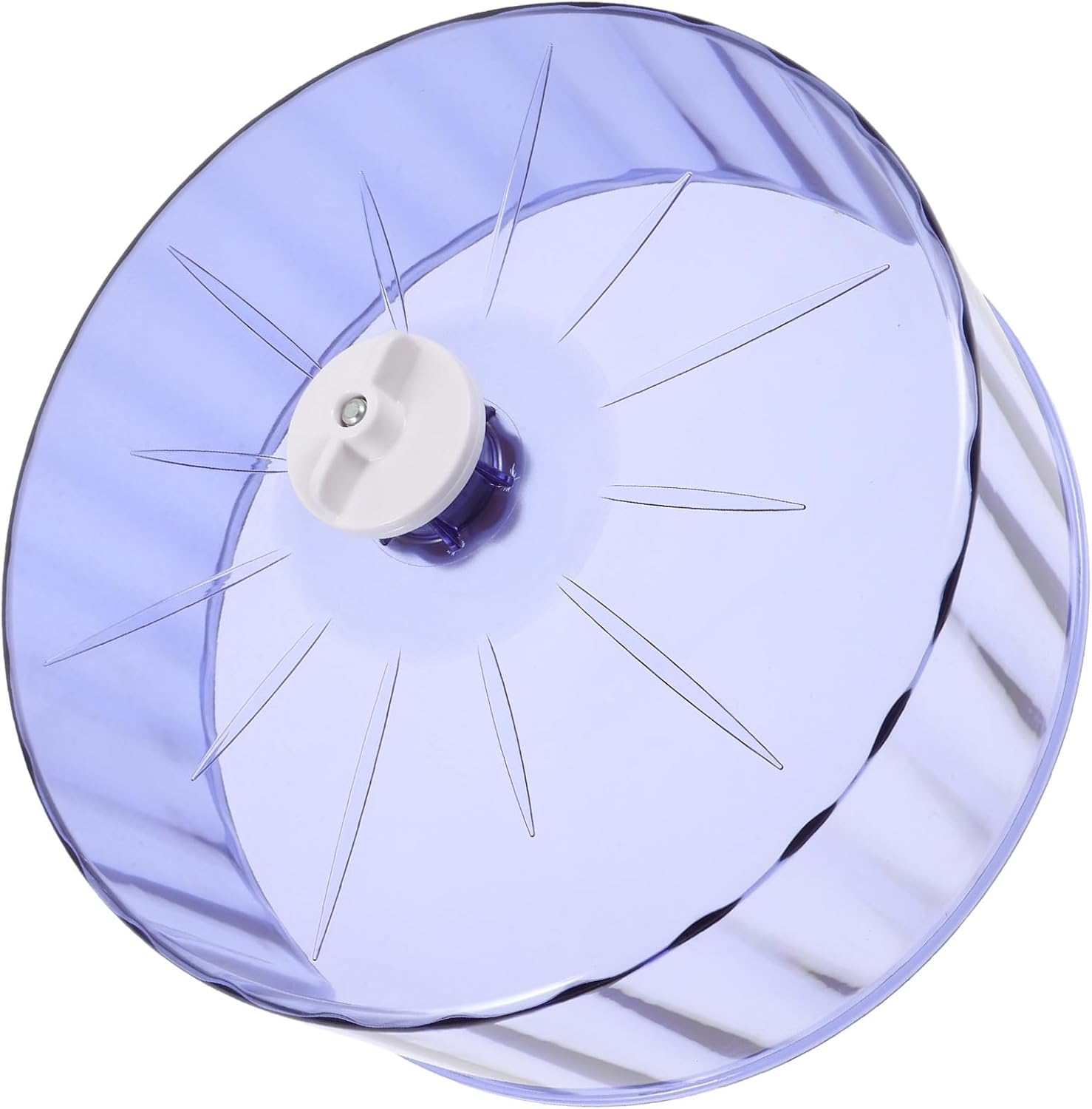 Hamster Silent Exercise Wheel with Double Bearings 22cm Crystal Purple Running Small Animal Spinner for Hamsters, Gerbils, and Mice