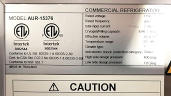 cooler depot Commercial Under Counter Refrigerator with Worktop 2 door 60 Inches Width 13 Cu. Ft. 2 Shelves Cold Table Stainless Steel 33F~41F 115V/60HZ- AUR-15376