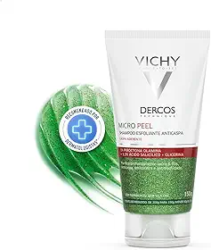 Vichy Dercos Micro Peel, Shampoo Anticaspa Esfoliante com Ácido Salicílico e Piroctona Olamina, Limpeza Profunda e Ação Calmante, Elimina a Caspa Visivelmente desde o 1º Uso, 150ml