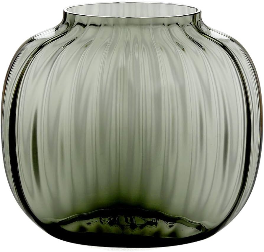 フラワーベース ホルムガード PRIMULA オーバル ガラス花瓶 ホルムガード Primula オーバルベース スモーク 高さ17.5cm