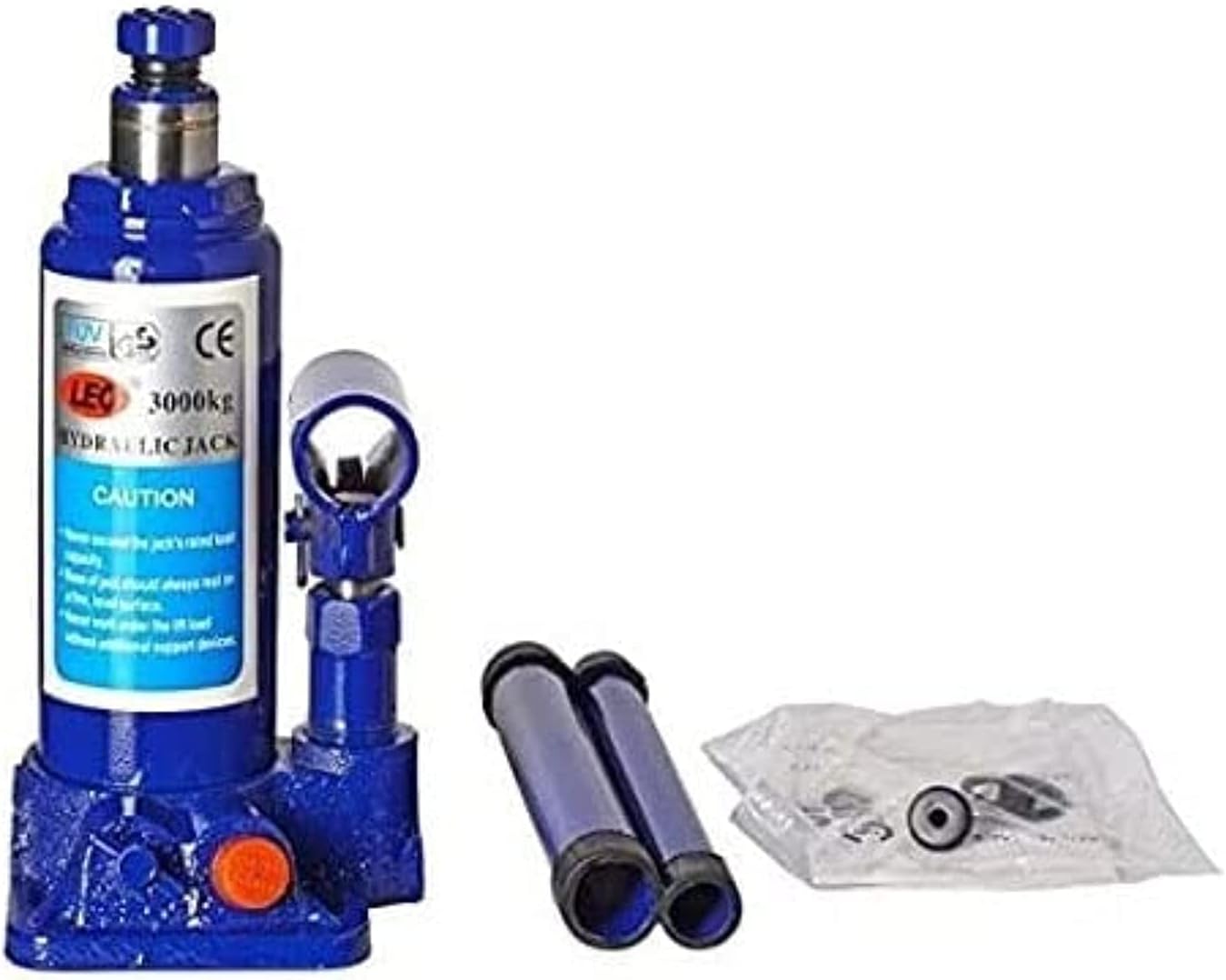 Woschmann - Car Jack Hydraulic Bottle Jack with Safety Valve Blue Car Jack - 3 Ton Capacity(Check Your Car Name in Last Image)