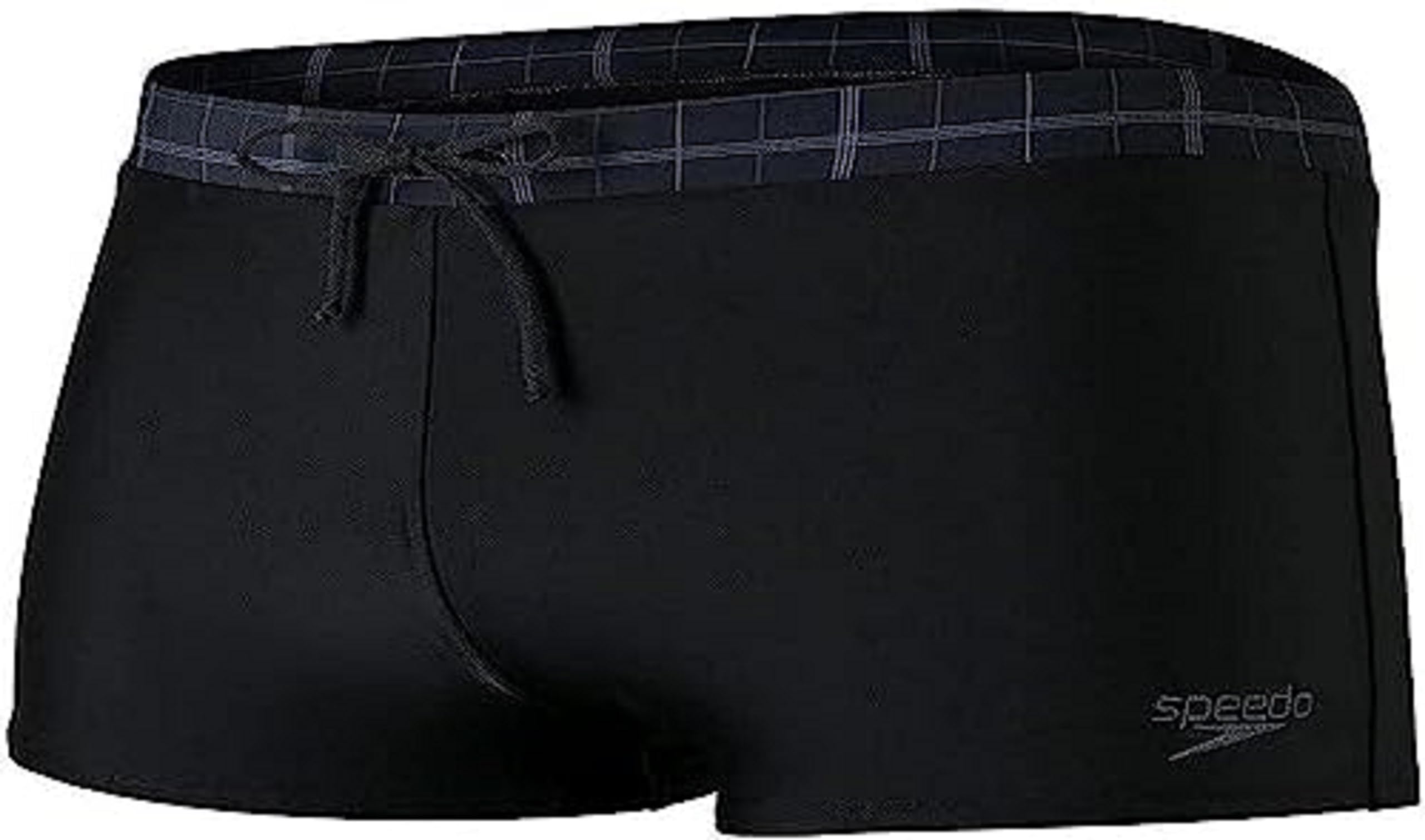 Speedo Men's Valmilton Aquashort | Holiday Swimwear, Black/Grey, 28