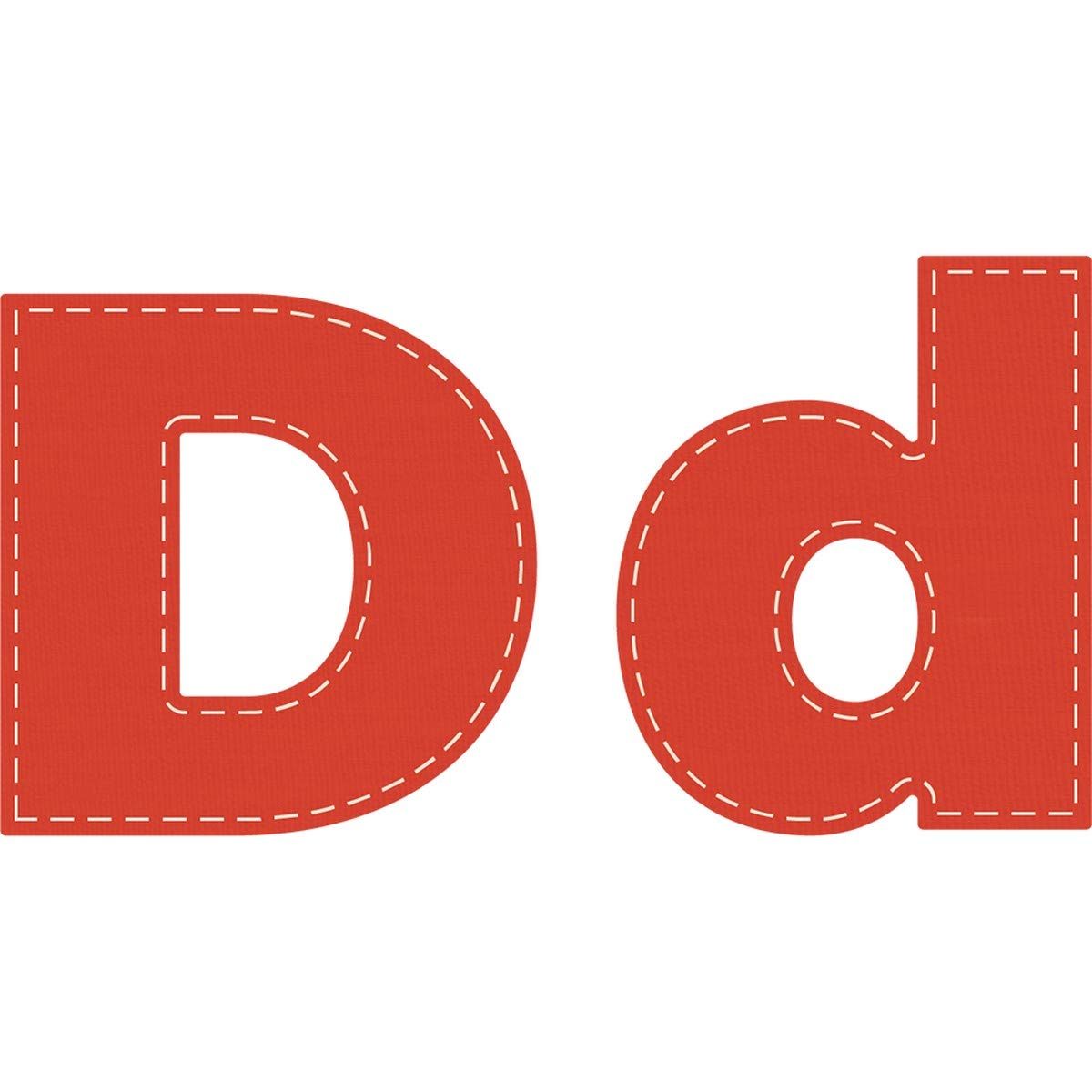 Crafter's Edge Die Set W1090 Letter D-Simple Font, 6.26" x 3.55"